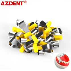 AZDENT-hoja de formación Dental, matrices de Metal contorneadas seccionales de ortodoncia, Material de matriz de odontología de poliéster, accesorio para dentista