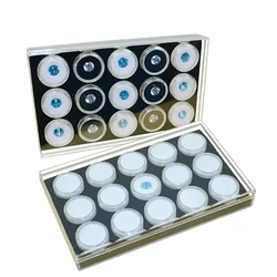 Clear Gemstone Jewelry Storage Box Gems Display Tray Beads Piercing Jewellery Organizer Stone Carrying Case organizador de joyas