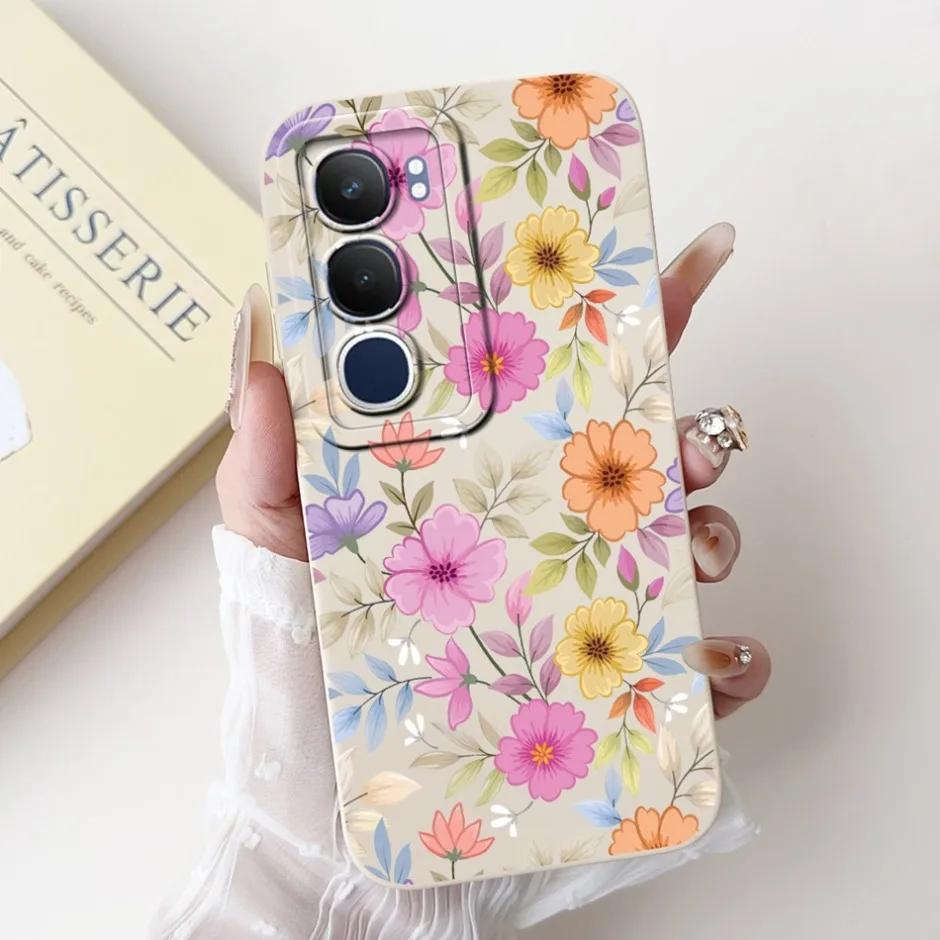2024 For Vivo Y19s Y18 Y17s Y16 Y17 Y15 Y12 Y11 Y03 Y02 Y02s Y22s Y100 Y200 Tulip Sunflower Painted Soft Silicon Shockproof Case