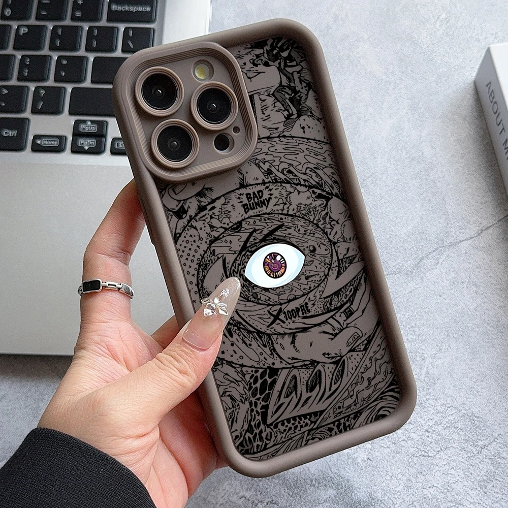 Bad Bunnys X100pre Phone Case for iPhone 16 15 14 Plus 13 12 Mini 11 Pro Max X Xs XR 8 7 Soft TPU Ladder Lens Protection Cover