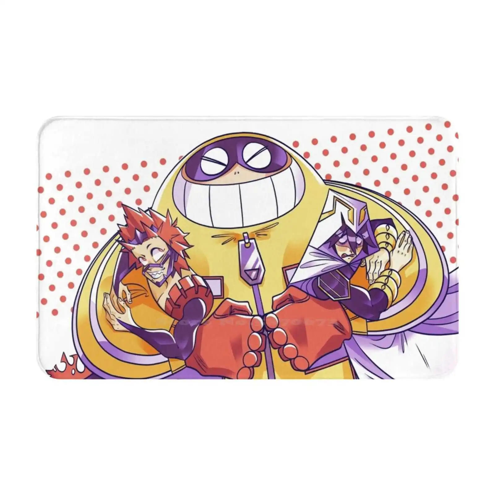 Fatgum And Sons Door Mat Foot Pad Home Rug Boku No Hero Academia Mha Bnha Fatgum Eijiro Kirishima Red Riot Tamaki Amajiki