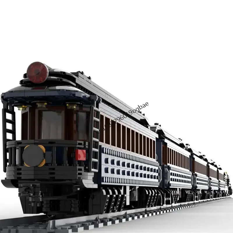 New 7284Pcs City Technical Train Tracks Railway Moc Polar Express Carriages Model  Custom Puzzles Diy Creative Ideas Toys Gifts