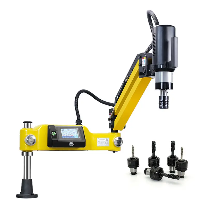 M3-M16 CE CNC ElectricTapping Machine Servo Motor Electric Tapper Drilling Easy Arm Power Tools Threading Equipment With Chucks