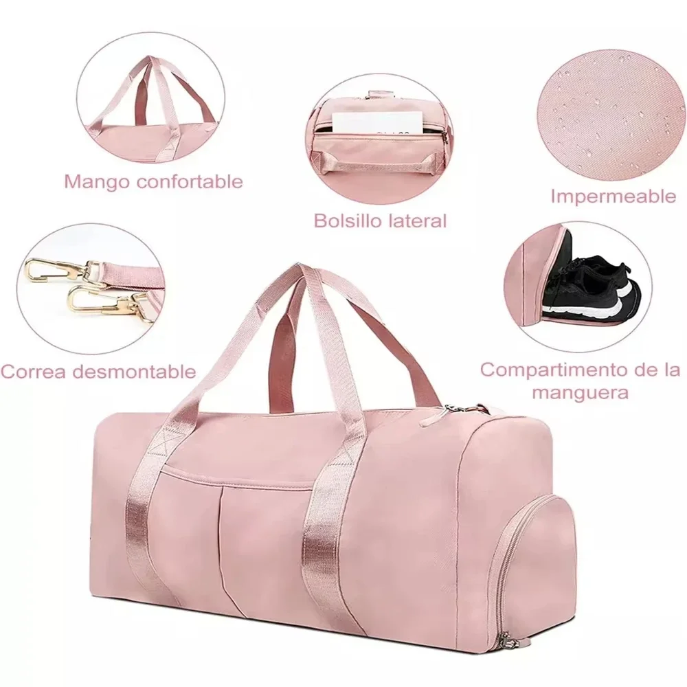 Fitness Bag Multi-functional Dry-wet Separation Movement Water-proof Travel Bag Yoga Bag Large-capacity Travel Bag