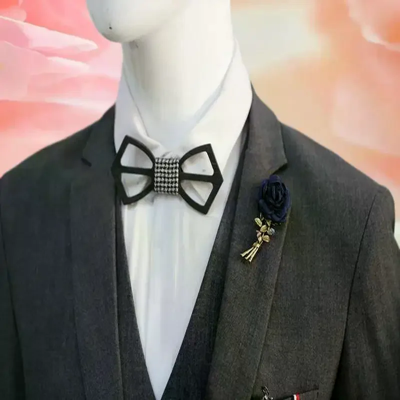 الرجعية مأدبة نمط الذهبي روز عصا؛ ديكور قميص قوي؛ دبوس الصدر الأزهار؛ طوق دبوس الصدار؛ هدية فريدة من نوعها. #4