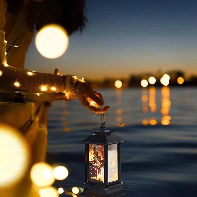 Цельный светодиодный фонарь Ид Мубарак, украшения, фонарь Рамадана, украшения для дома, фестиваль Рамадана, вечерние подарки, A