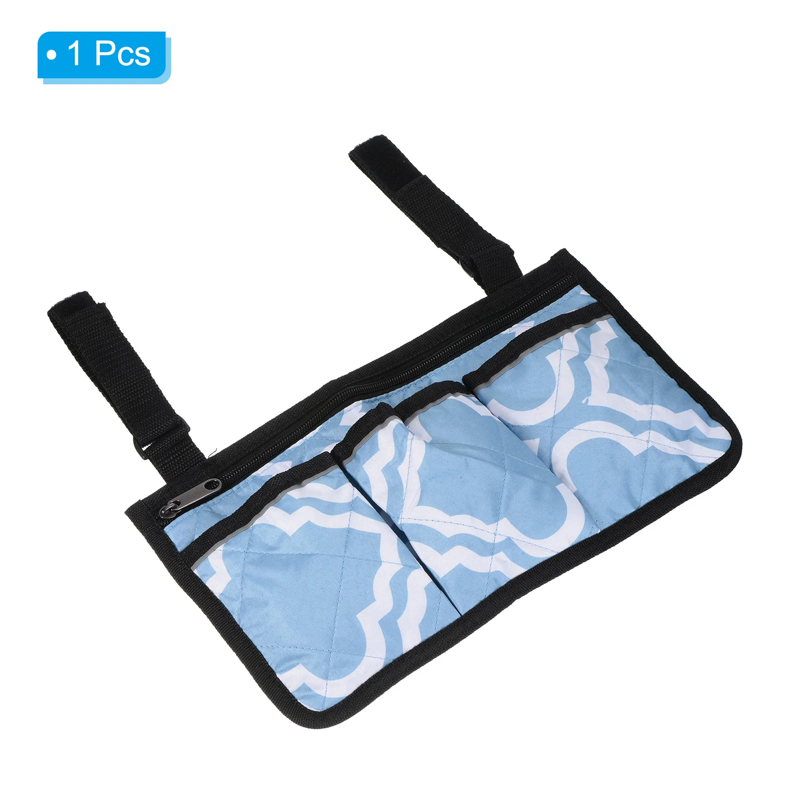 حقيبة مسند ذراع لكرسي الشاطئ مع 4 جيوب مقاومة للماء لكرسي الشاطئ وحقيبة تخزين معلقة ومسند للذراع وحقيبة للوجبات الخفيفة للتخييم