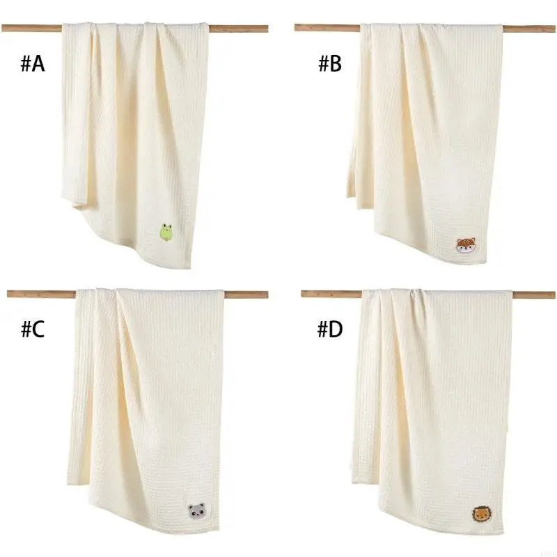 

K8GF Baby Swaddles Blanket Cartoon Print Cotton Small Quilt for Infants Soft & Comfortable Newborns Wrap Cloth Strollers Cover