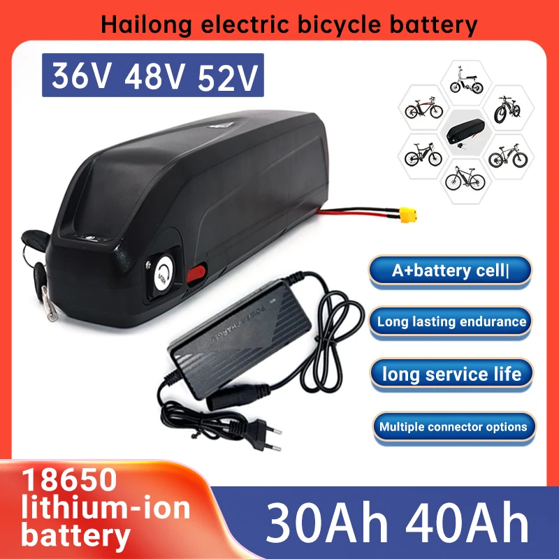 

Аккумулятор Hailong 36 В 48 В 52 В 30 Ач 40 Ач для двигателя Bafang BBS02 BBS03 BBSHD Аккумулятор Hailong Доставка в течение 10-25 дней
