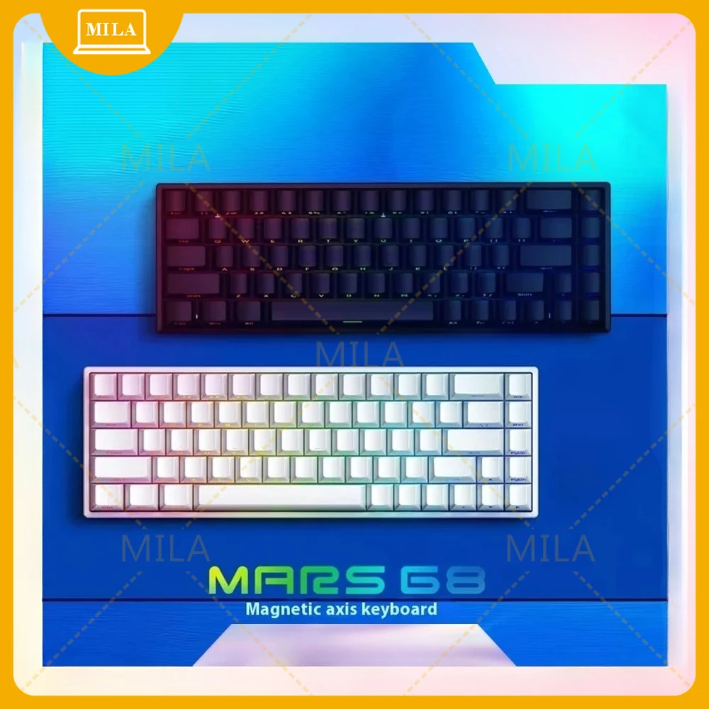 For IROK Mars68 PRO Magnetic Switch Mechanical Keyboard Hot Swap RGB Custom Game Keyboard PC Accessories Gifts
