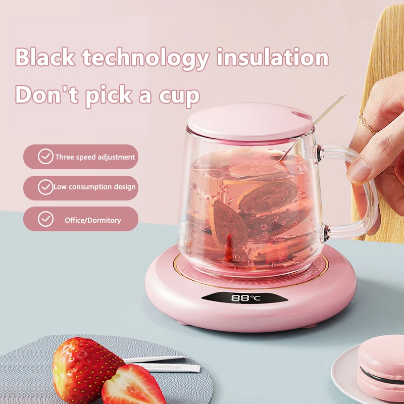 USB Cup Warmer Coffee Mug Heating Coaster 3 Temperature Setting Thermostatic Hot Plate Milk Tea Water Heating Pad Cup Heater