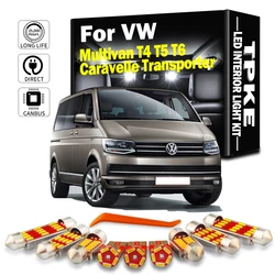 TPKE LED Interior Footwell Trunk Light Kit For Volkswagen VW Multivan T4 T5 T6 Caravelle Transporter Car Map Dome Glove box Bulb
