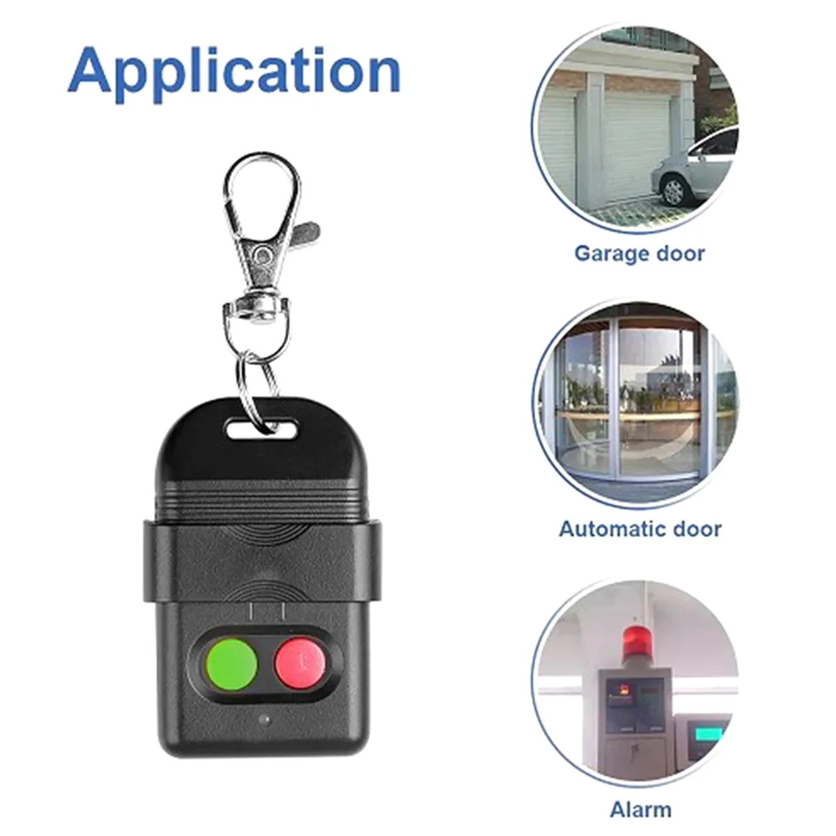 8 Dip Switch 330Mhz Smart Copy Remote Control Fixed Code 2 CH Duplicator for Gate Garage Door Opener or Alarm System