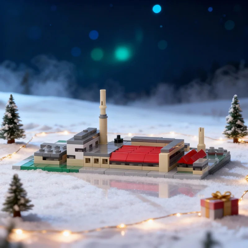

340 деталей MOC: Архитектурная модель Fagus Werk, конструктор, игрушка для самостоятельной сборки, рождественский подарок, развивающая идея, обучающий конструктор