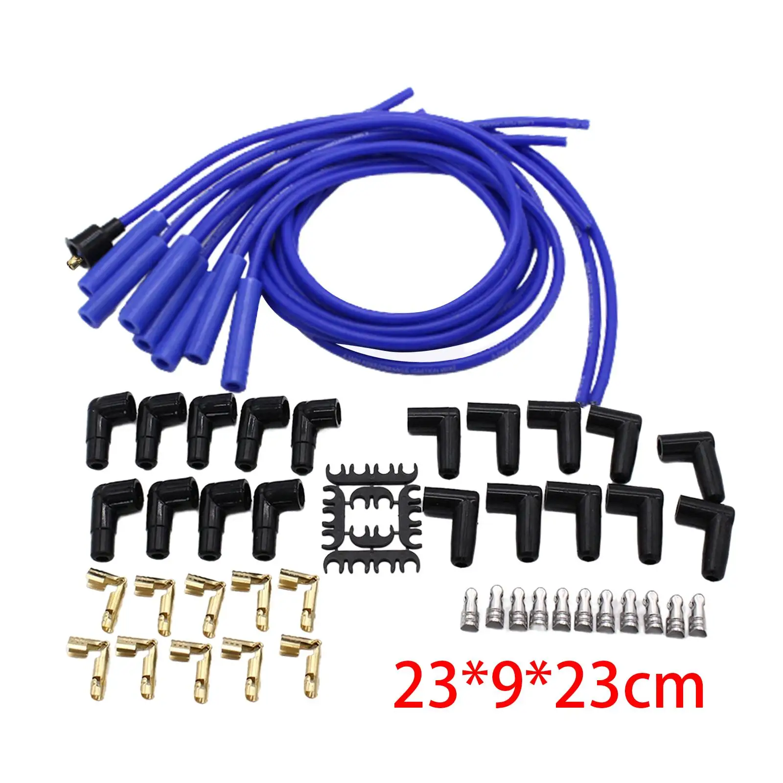 Professional 8mm Universal Ignition Wire Set Spark Plug Cable Auto Replacement for Car Engine Accessories