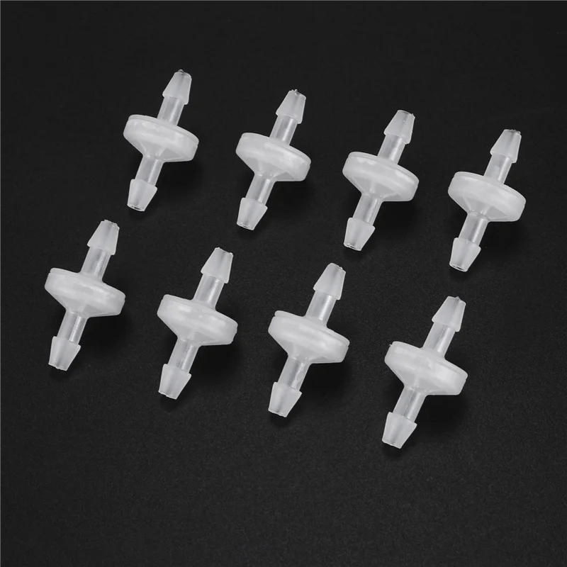 PORK-8 قطعة 1/4 بوصة صمام الاختيار 6 مللي متر PVDF صمام أحادي الاتجاه صمام الاختيار المضمن صمام فحص غير العودة للوقود الغاز السائل الهواء