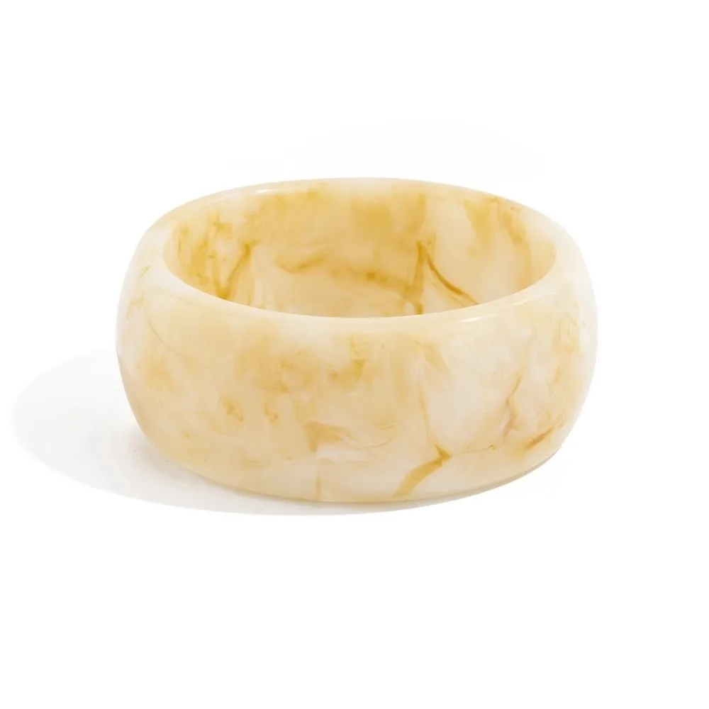 فريدة من نوعها البوهيمي الاكريليك الإسورة Y2K هندسية غير النظامية واسعة سوار لطخة مجوهرات اكسسوارات الرجعية خاتم اليد هدية #4