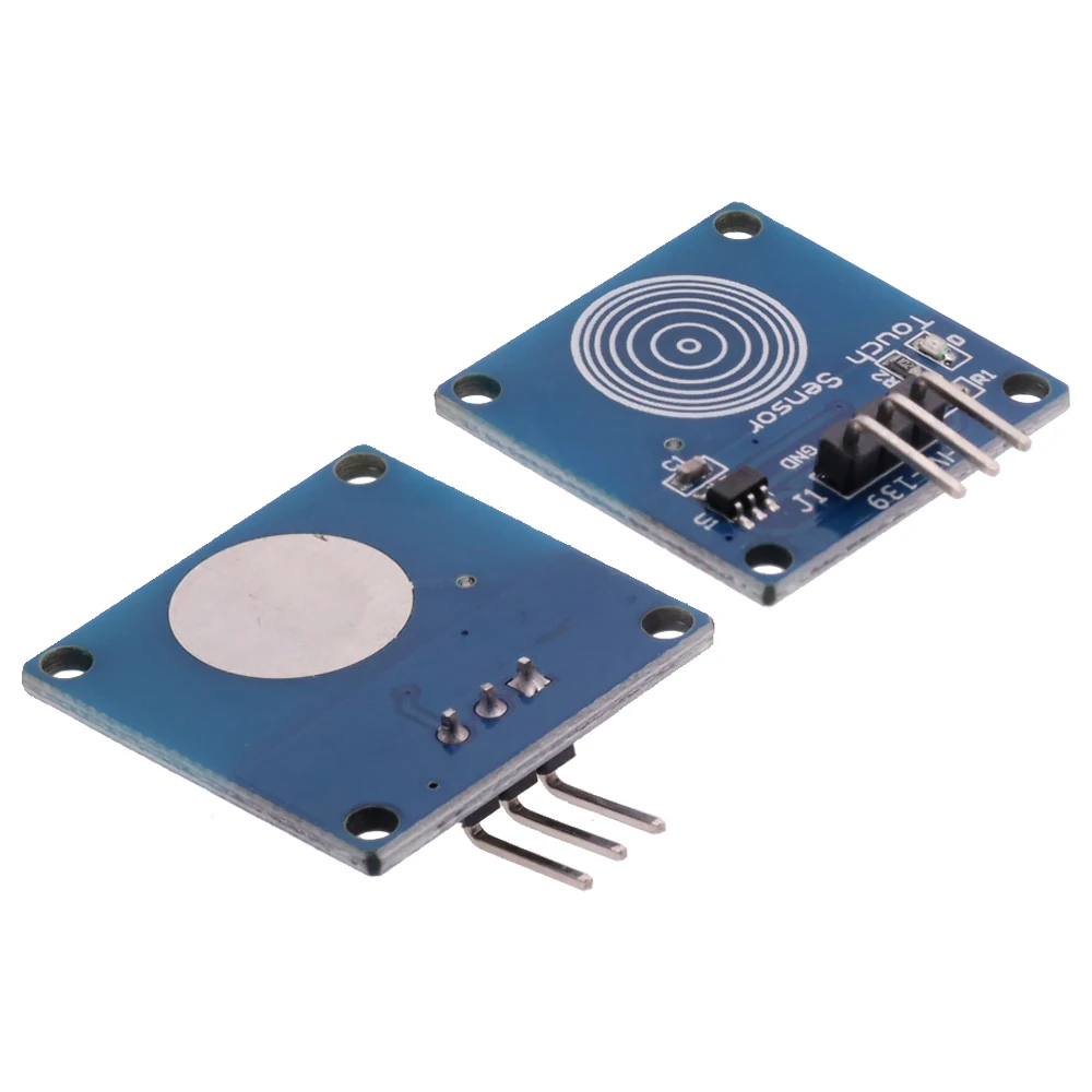デジタル静電容量式タッチセンサー,1チャンネルttp223 jog,青色,センサーモジュール,arduino DIYスターターキット用