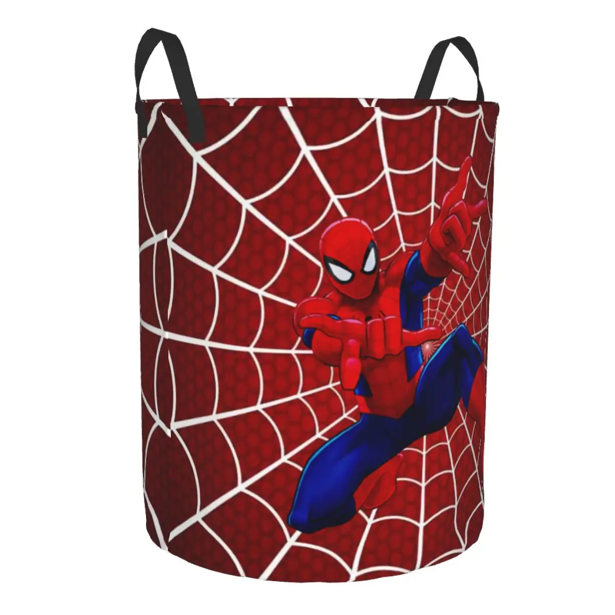 Custom Spider Man Laundry Hamper Large Storage Basket Kids Nursery Toy Organizer