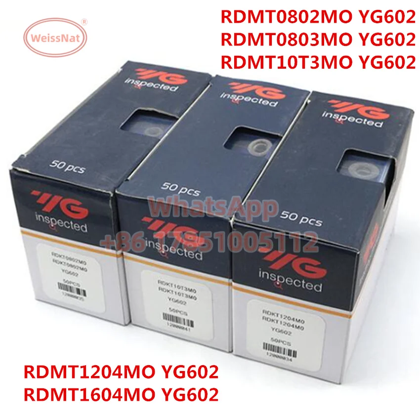 YG-1 RDMT0802MO RDMT10T3MO RPMT08T2MO RPMT10T3MO RPMT1204MO RPMW1003MO RPMW1204MO YG602 Carbide Insert RDMT Inserts