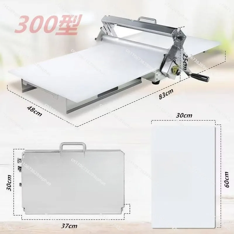 Hand Cranked Puff Pastry Machine Desktop Folding Hand Crank Machine Desktop Pizza Croissant Dough Manual Dough Sheeter