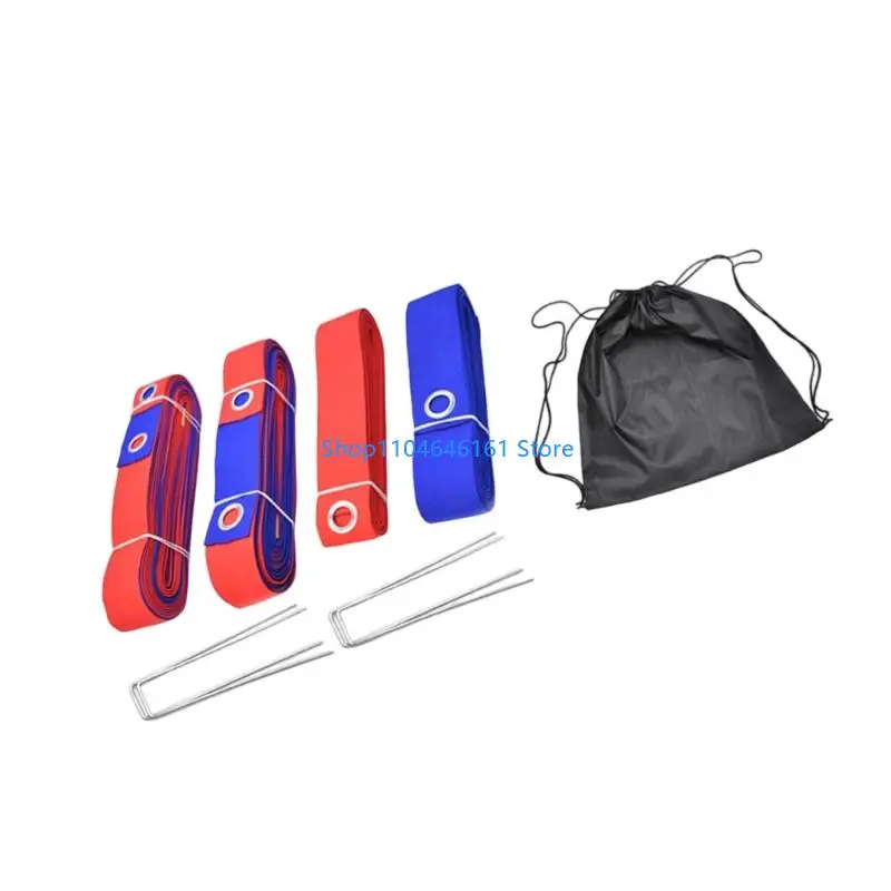 Beach Volleyball Line with Ground Nails for Grasslands Outdoor Sports Enduring