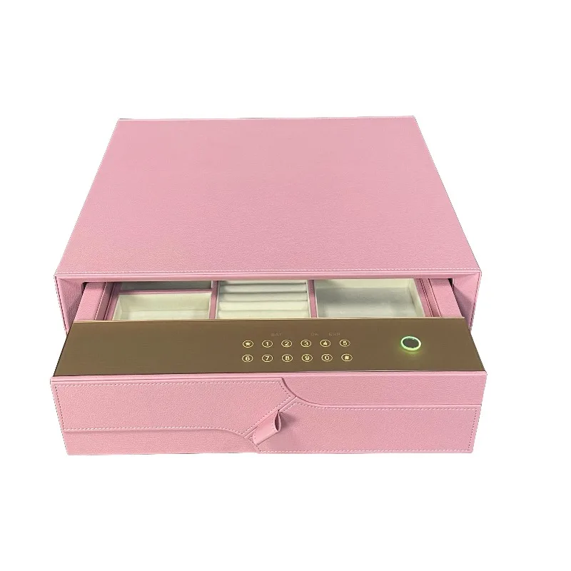 

Fashion Hotel Safe Box with Fingerprint Recognition Big LED Display Drawer for Secure Storage