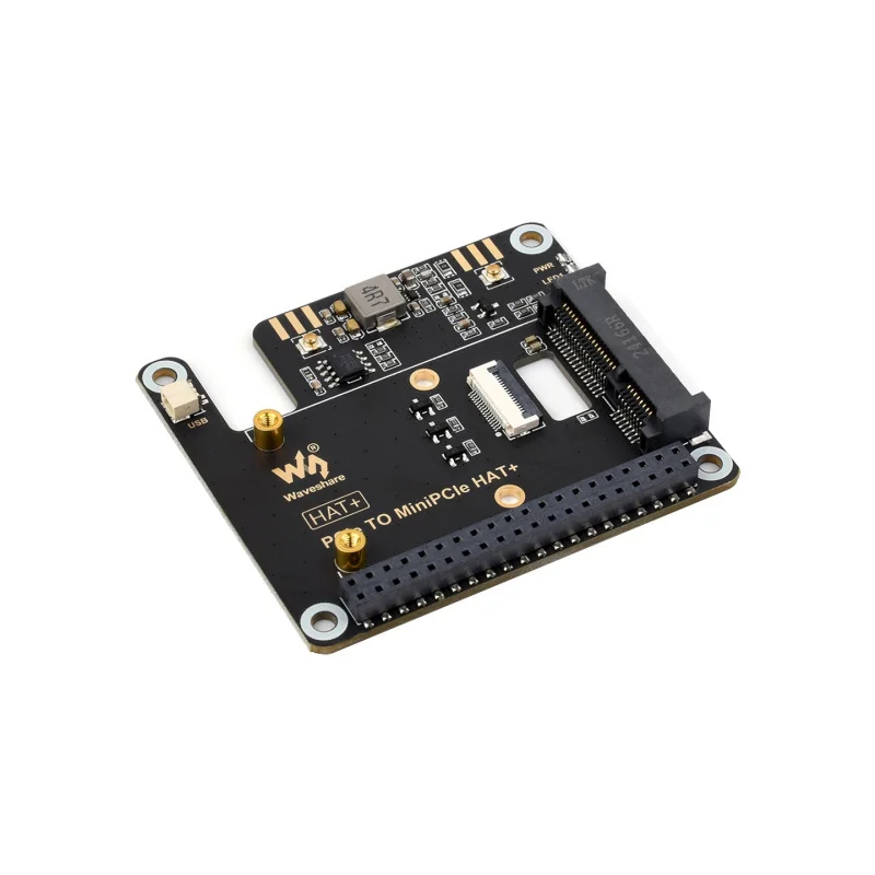

For Raspberry Pi 5 PCIe to Mini PCIe Adapter Board, WiFi Card Bluetooth AI Module Support Expansion Card