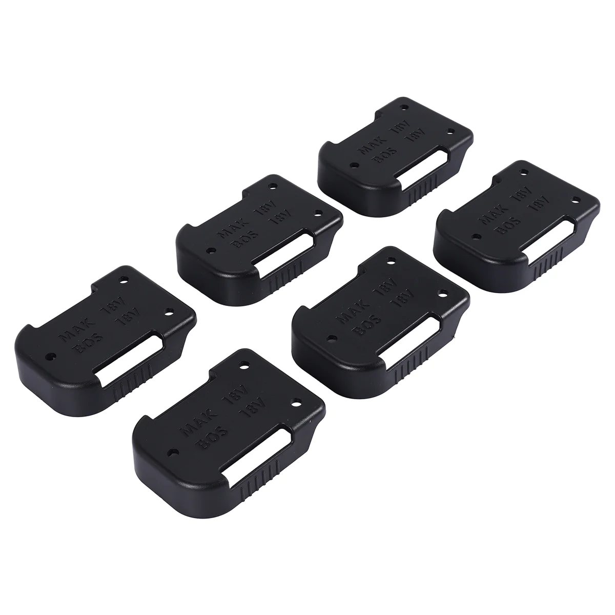 Supporto per batteria da 6 pezzi per batteria da 18 V, anche per supporti per batteria da 18 V/clip da cintura, supporto per batteria da parete