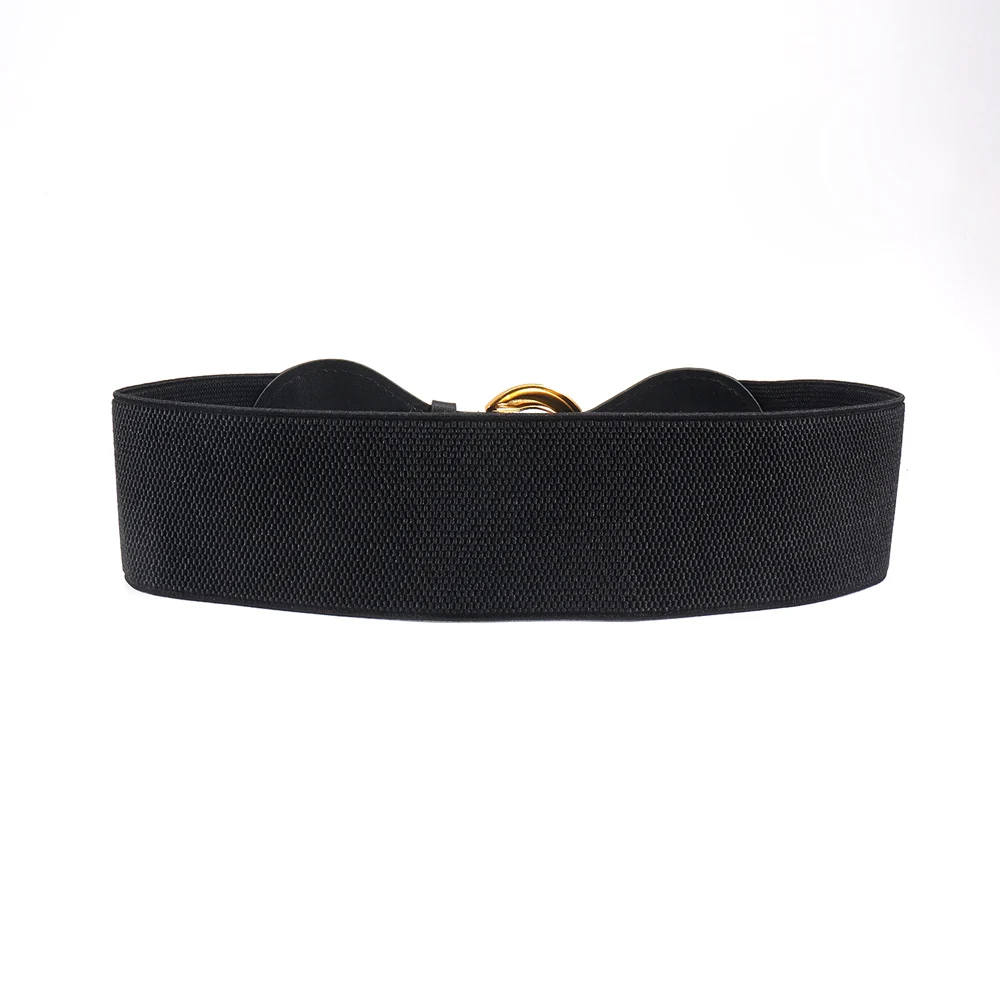 Women Belts PU Leather Corset Belt Female Metal Buckle Belts for Ladies Leisure Dress Jeans Wide Waistband
