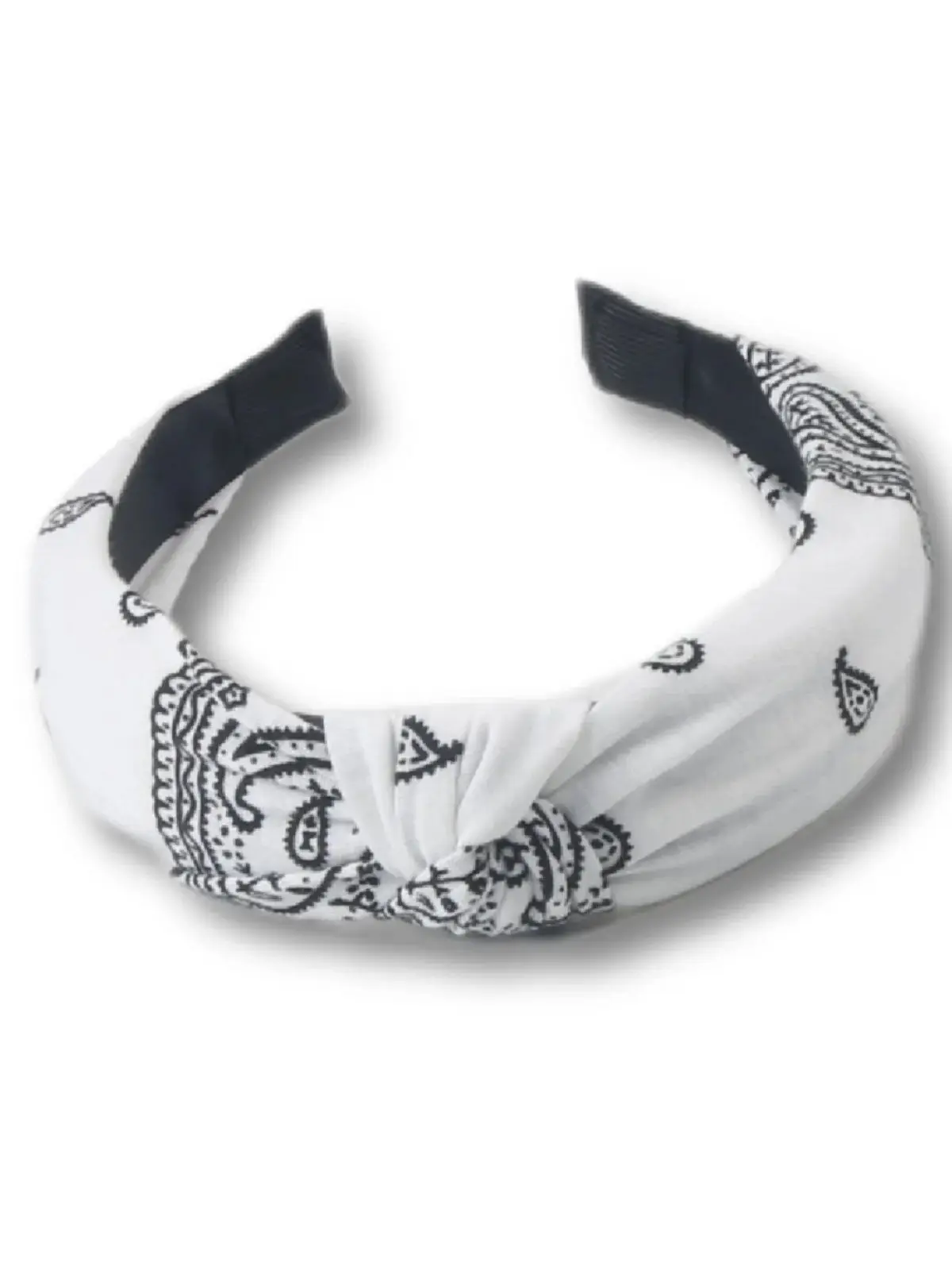 1 Stück Damen Vintage Bohemian Paisley Floral Haarbänder Eleganter Stoff Dekorative Stirnbänder Lässige Hundert Dekoration – Detail 7