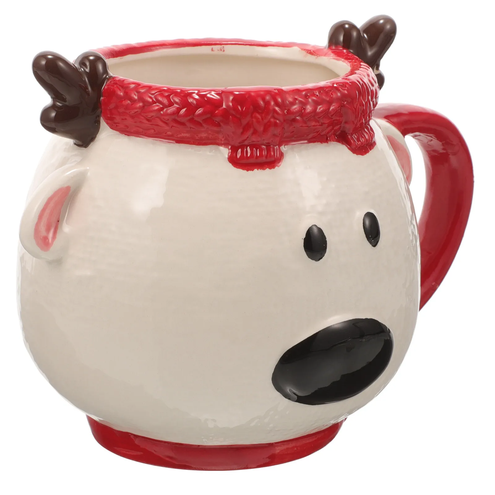 

Christmas Santa Ceramic Mug Large Capacity Daily Holiday Coffee Cup Creative Christmas Water Mug Office Water Container