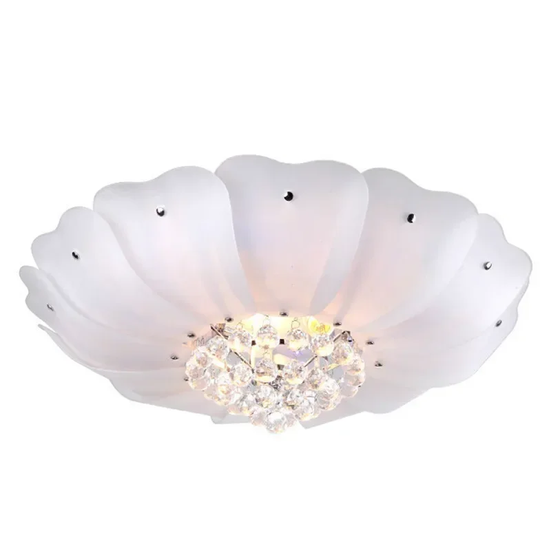 Free Shipping Best Selling Modern Simple Glass Chandeliers Room D70*H25cm With Blue LED Beads And Remote Controller 220V
