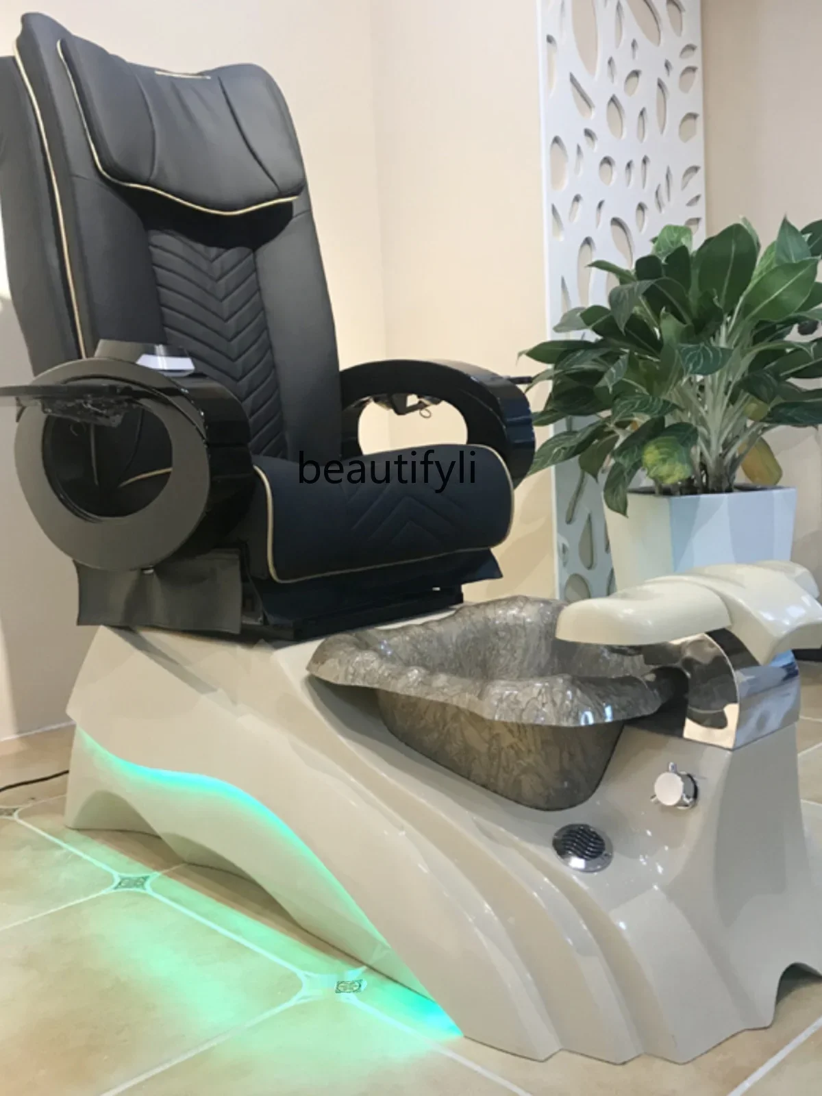 Light with Flash Foot Spa Chair Nail Pedicure Pedicure Sofa Recliner Surfing Colored Lights Eyelash Massage