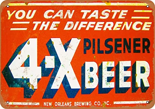 Metal Sign - 4-X Pilsener Beer - Vintage Look