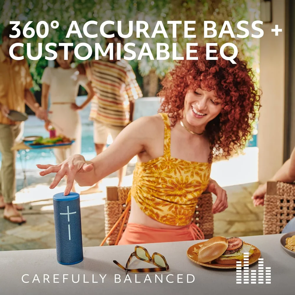 

Boom 4 Portable Waterproof Bluetooth Speaker with 360-Degree Immersive Sound, Outdoor Floating Speaker, 15-Hour Battery