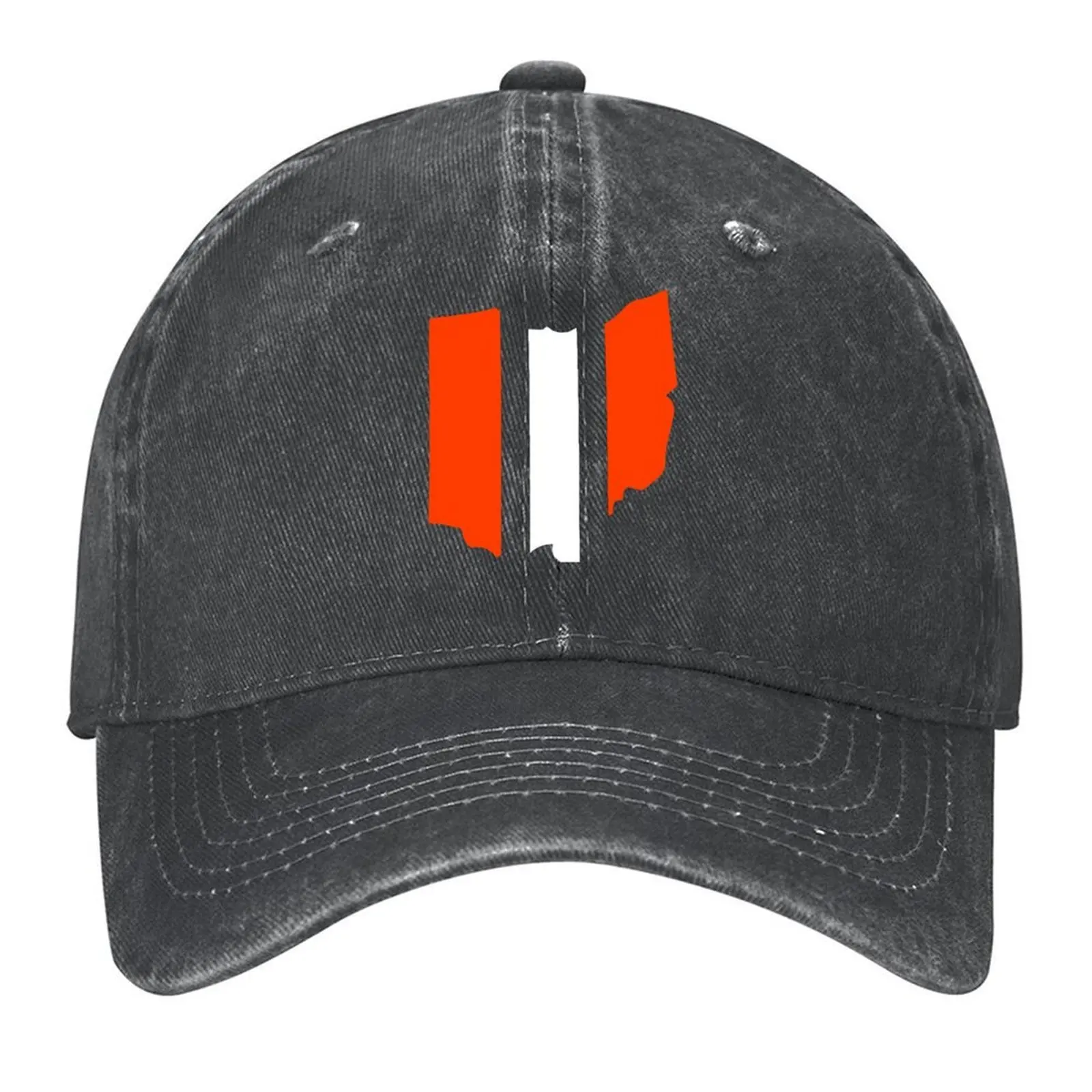 

Ohio Cleveland Stripe Baseball Cap dad hat Golf Cap birthday Funny hats Men Golf Wear Women's