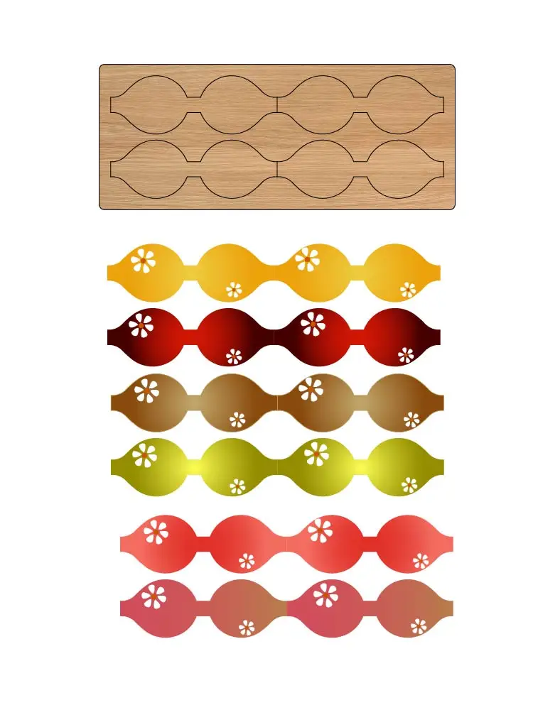 

ZYC-541 Деревянная форма для резки бантом, подходящая для машин для высечки