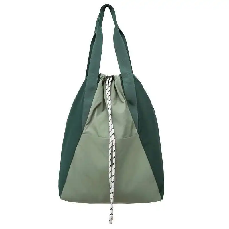 Simple Leisure Large Capacity Drawstring Nylon Backpack Popular Campus Versatile Student Shoulder Bucket Bags 2025 Newest