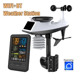 FJ3395TY WIFI Multifunctional Weather Station Temperature Humidity Wind Speed and Rainfall Detection Weather Forecast Clock