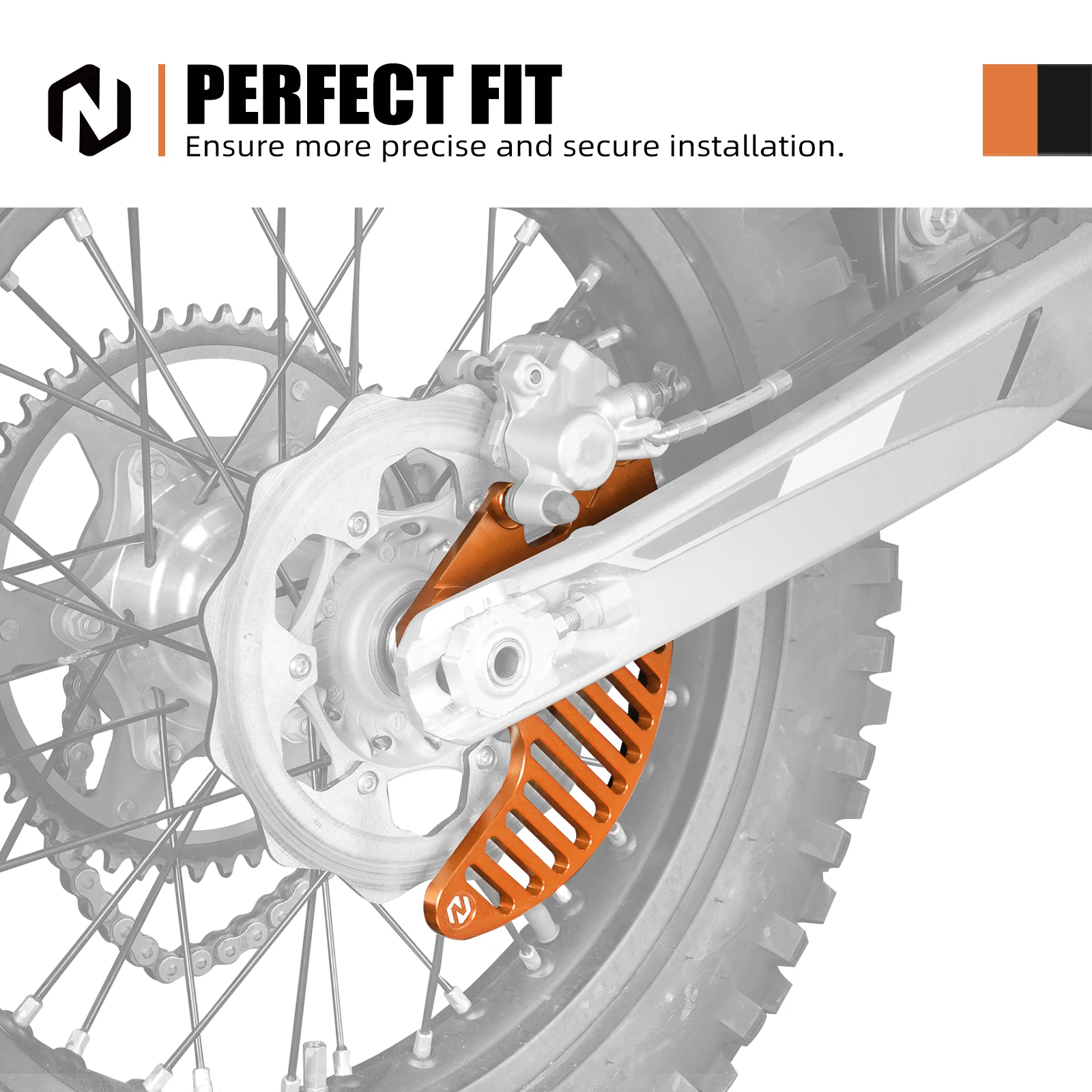 (EU-Lager) Für 2026 2025 KTM EXC 300 6D TPI XCW EXC-F 500 450 350 300 250 200 150 125 SX XC F Vorderer und Hinterer Bremsscheibenschutz-Kit – Detail 15
