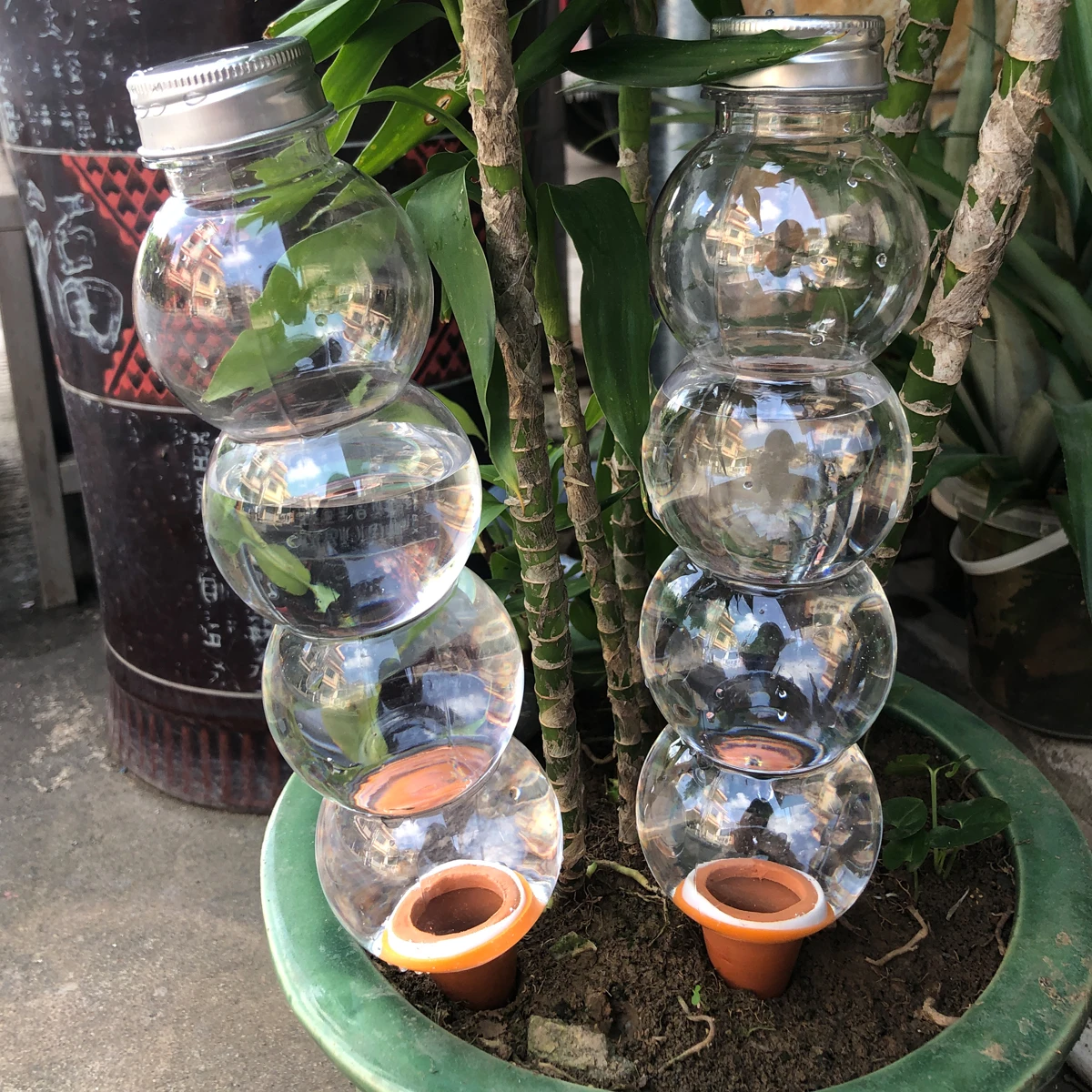 Sistema de Riego Automático para Plantas, 2 Piezas, para Interiores y Exteriores, Suministros de Jardín, Sistema de Irrigación de Plantas, Auto-Riego