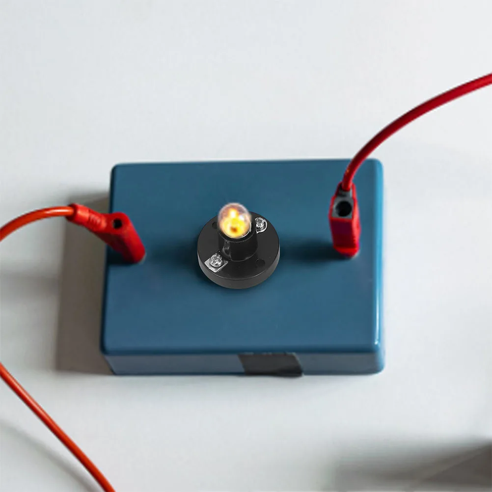 

8Pcs Mini Light Bulb Socket Lab Plastic Base Screw Type Lamp Holder Bulb Holder Student Experiment Lighting DIY Accessories Tool