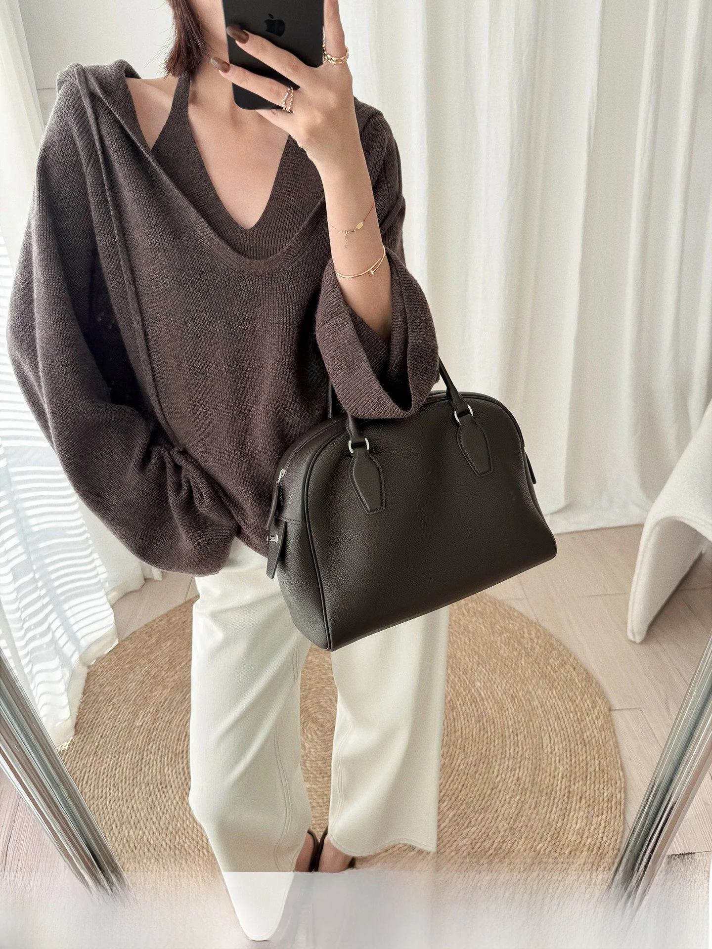 

Комплект из двух предметов: шерстяная шапка, свитшот и жилет с длинными рукавами в корейском стиле, свободного кроя, теплый, термо-комплект