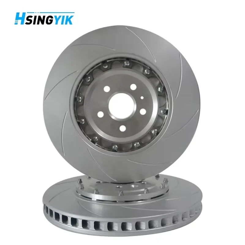 Front 2-Piece Rotor Brake Disc for Hsingyik for TT TTRS Seat Leon 8J0615301K 370X32MM