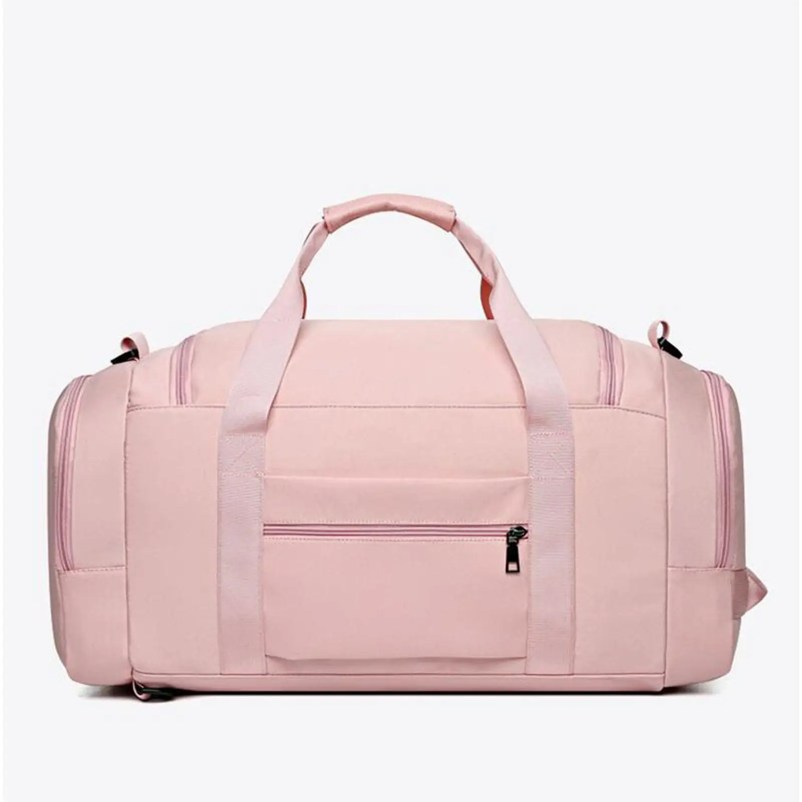 Polyester Travel Duffel Bag with Shoe Compartment Dry Wet Separation Carry on Sports Gym Bag for Women Men Adjustable Strap