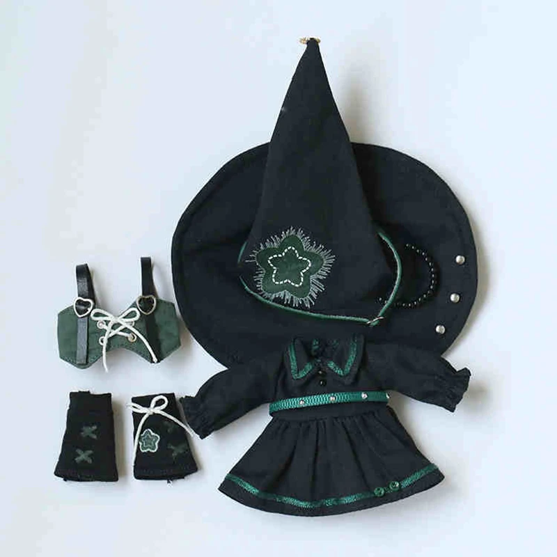 Traje de mago de fantasía Bjd, ropa Ob11, 12 puntos, Ufdoll Body9 Gsc, muñeca temática de Halloween, regalos de adorno de Halloween