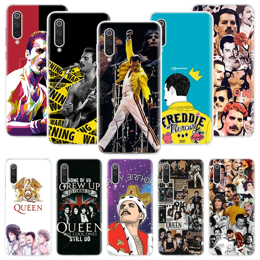 Rock Funky Freddie Mercury Queen Phone Case For Xiaomi Redmi Note 13 12S 12 11S 11E 11 Pro Plus 11T 10S 10 9S 9 + 8T 8 7 Art Pat