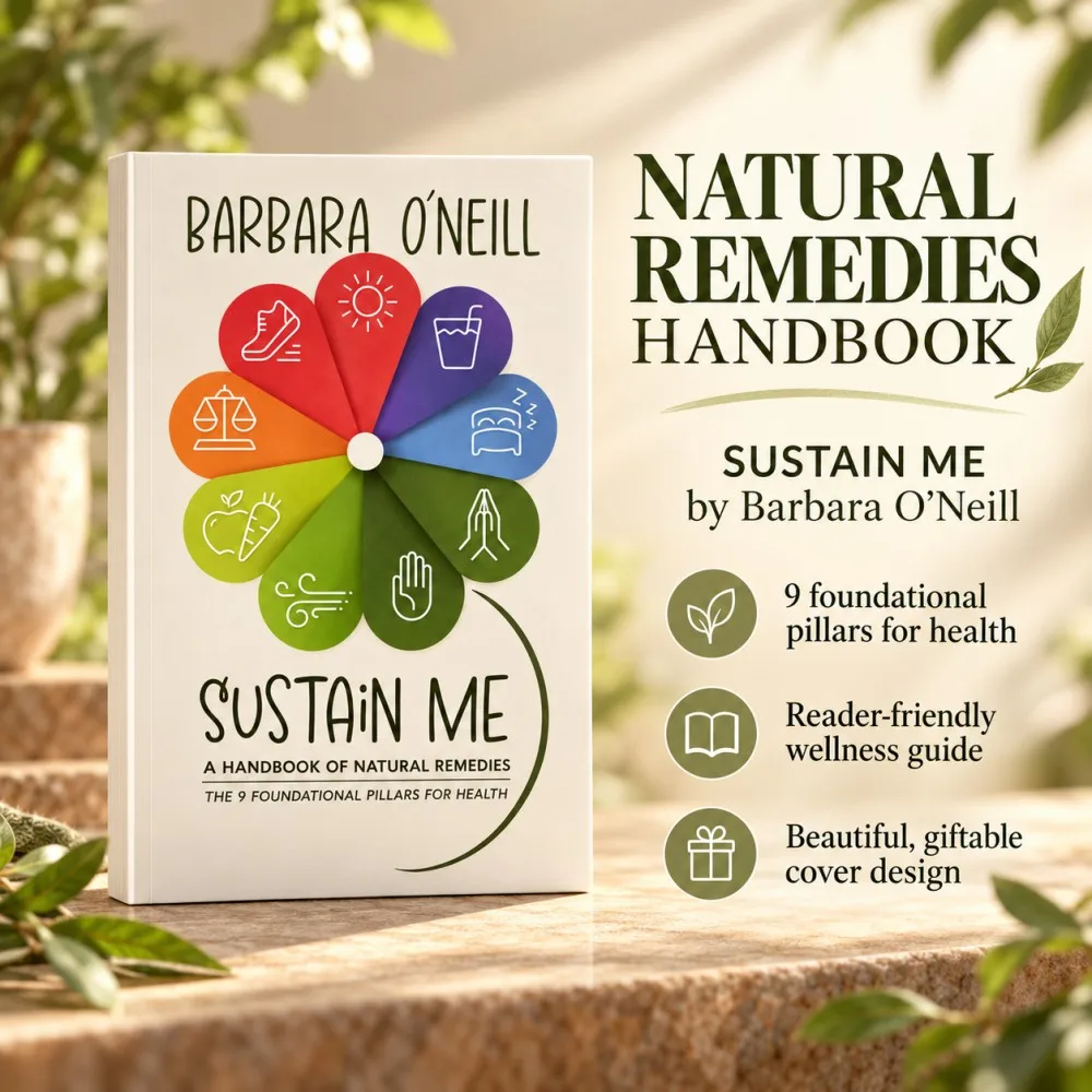 Sustain Me by Barbara O'Neill Natural Remedies Handbook The 9 Foundational Pillars for Health Holistic Wellness Paperback Book