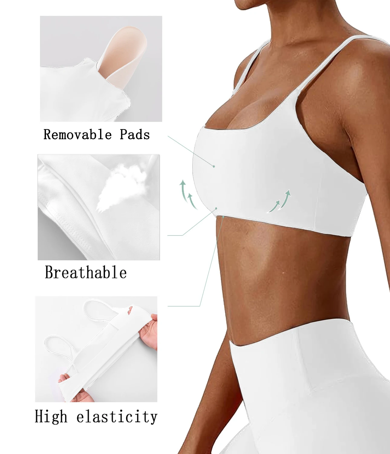 Super Soft Cross Back Sports Bra for Women – High-Quality Yoga Fitness Top, Comfortable Running Bra for Active Wear